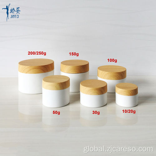 Jars For Creams And Lotions hot Jar with Bamboo Water Transfer Printing Lid Factory